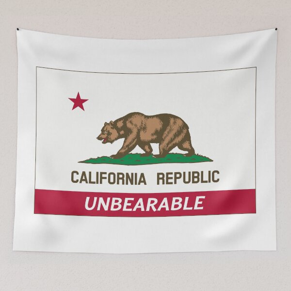 Item preview, California Unbearable Flag designed and sold by AmericanArt.