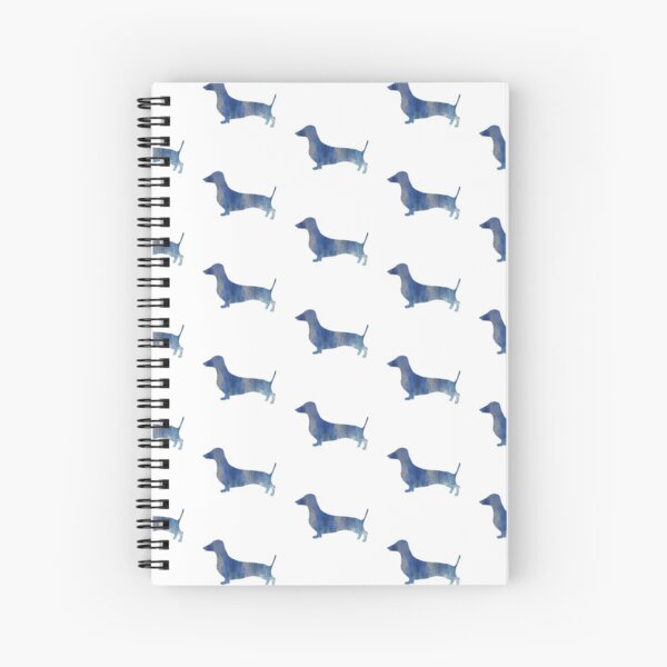 Leopard dachshund, Dog Lovers Art Spiral Notebook