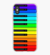 Vinilo o funda para iPhone Rainbow Piano Keyboard