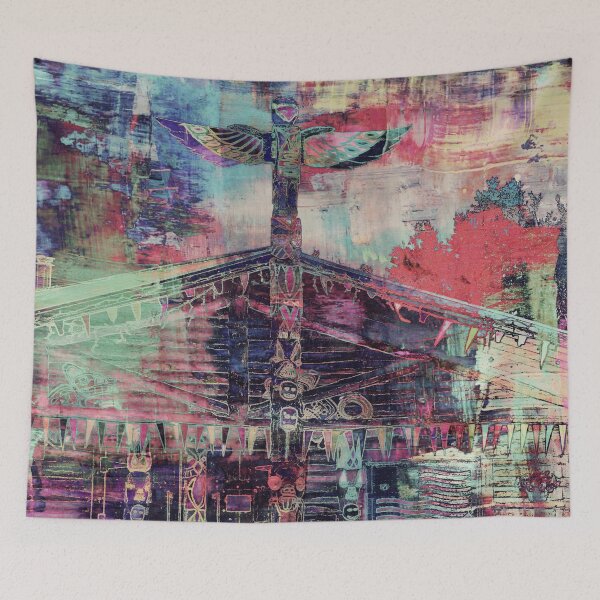Item preview, Totem Log Cabin Abstract - Multi designed and sold by AlsknMommaBear2.