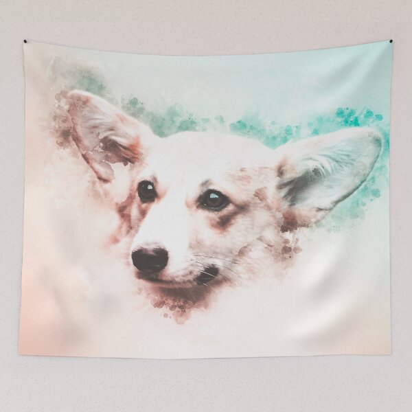 Item preview, Welsh Corgi Painting designed and sold by artworkbyrihen.