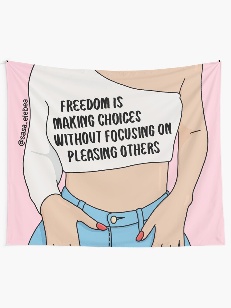 Alternate view of Freedom by Sasa Elebea Tapestry