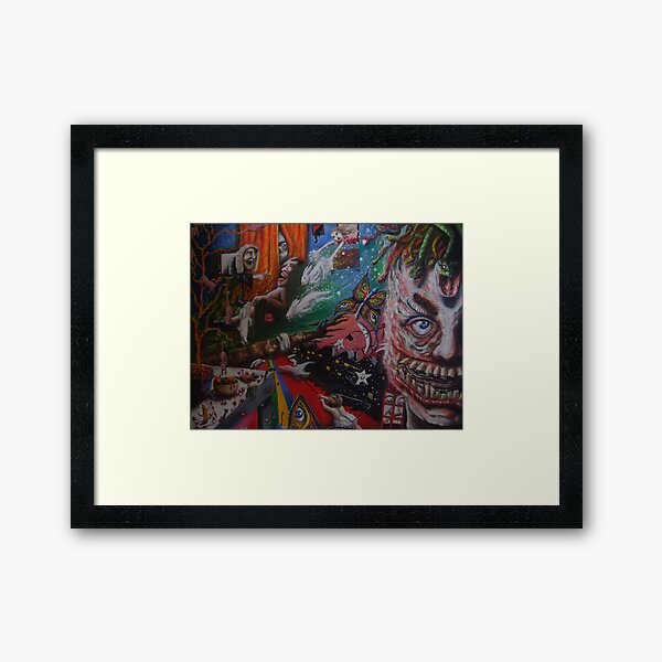 '10 years of hallucinogenic respite' Framed Art Print