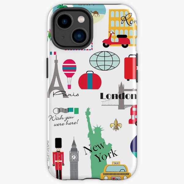 Travel, World, Destinations Collage Print iPhone Tough Case