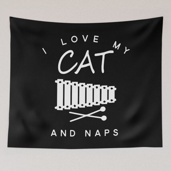 Item preview, I Love My Cat Xylophones And Naps designed and sold by Vroomie.