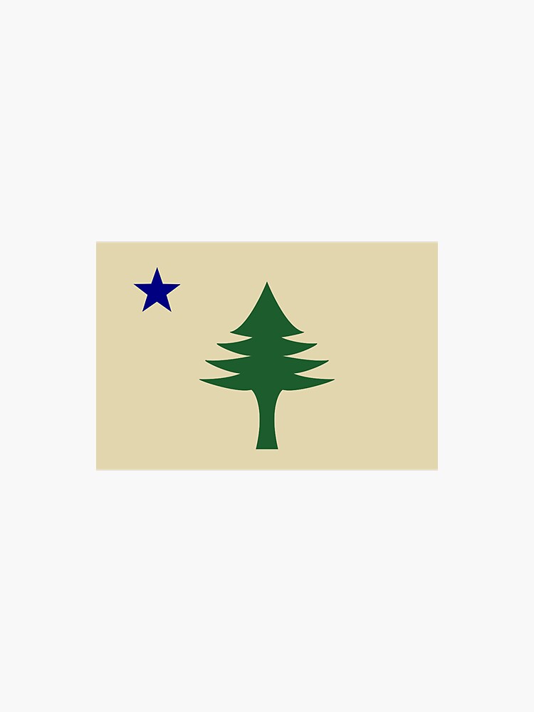 maine-state-flag-1901-1909-sticker-for-sale-by-pzandrews-redbubble