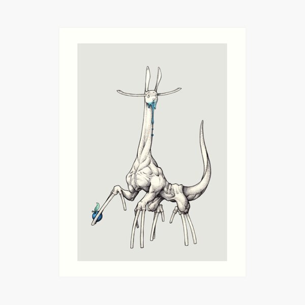 Lapin blanc Impression artistique