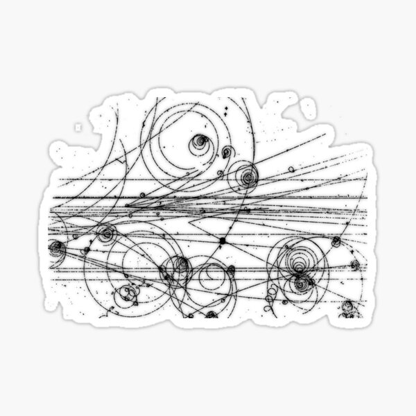 Aperçu de l'œuvre traces de particules créée et vendue par Top Quark Design.