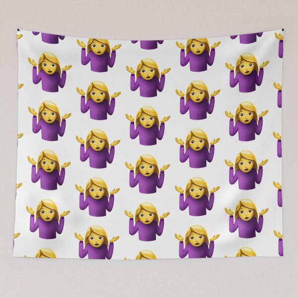 Item preview, Woman Shrugging Emoji designed and sold by Emoji-Land.