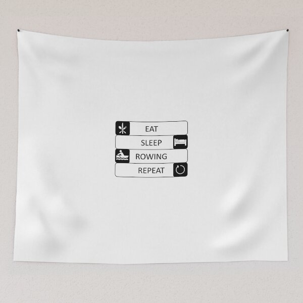Item preview, Eat, sleep, rowing, repeat - Rower - Sports designed and sold by AndiHK.