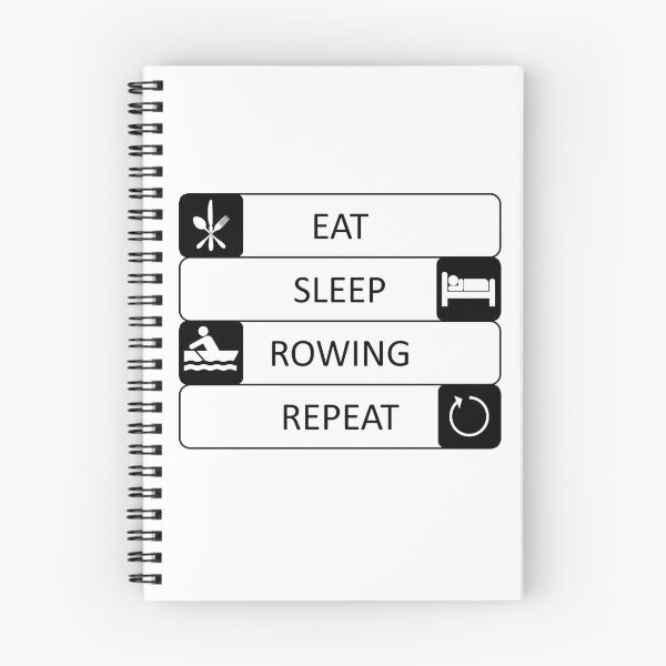 Item preview, Eat, sleep, rowing, repeat - Rower - Sports designed and sold by AndiHK.