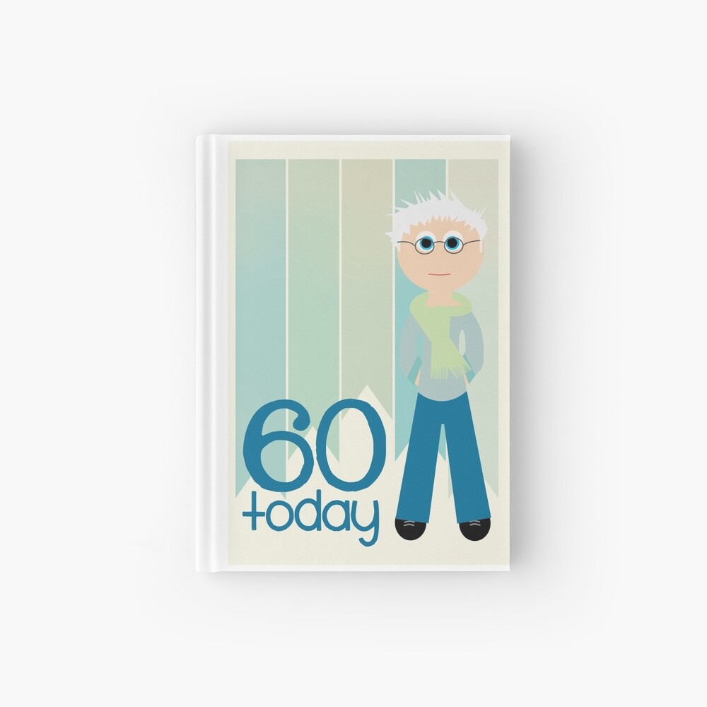 Cahier A Spirale Joyeux Anniversaire 60e Anniversaire Homme Par Elholmescards Redbubble