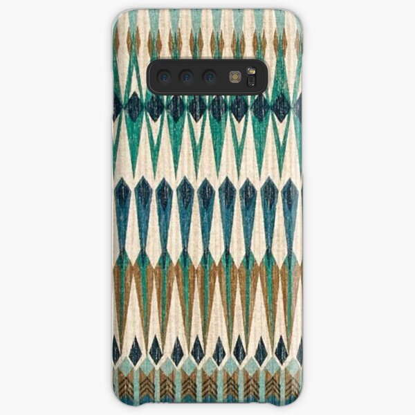 Tribal, Green Hue Pattern, Geometric Samsung Galaxy Snap Case
