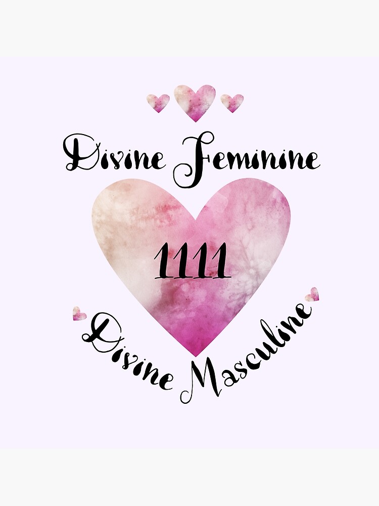 "Divine Feminine & Divine Masculine 1111" Canvas Print For Sale By ...