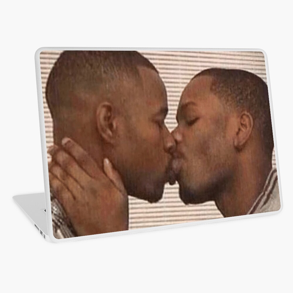 "Two Guys Kissing Meme" Laptop Skin by shadowlovr Redbubble.