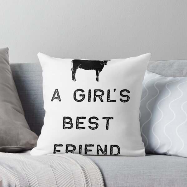 Item preview, Farming Shirt Girls Best Friend Cow Black Cute Gift Farm Country USA designed and sold by threadsmonkey.