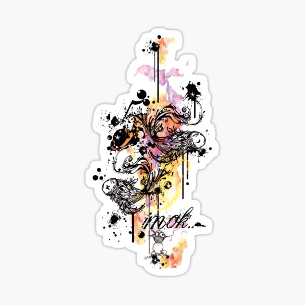 Swimming In Ink Sticker