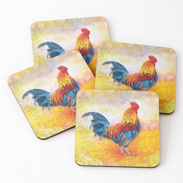 Item preview, Rooster Digital Art Painting designed and sold by ironydesigns.