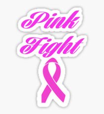 pink fight breast cancer Sticker