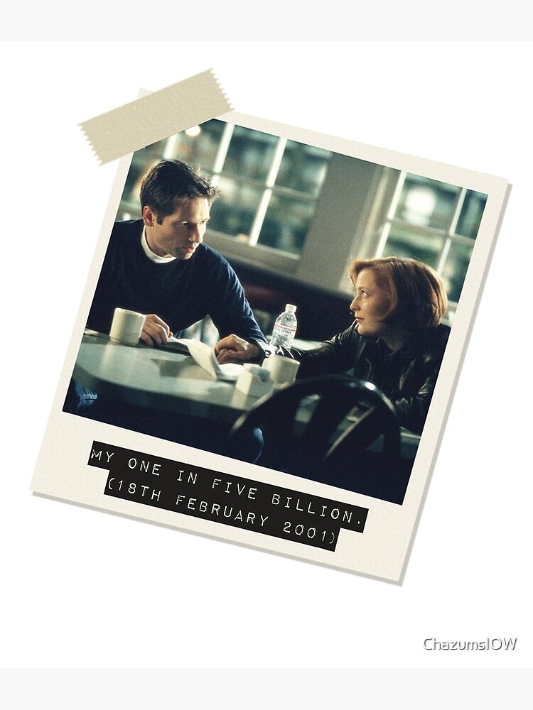 Disover My One In Five Billion - MSR Mulder and Scully Premium Matte Vertical Poster