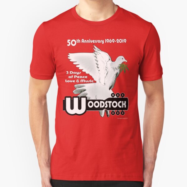 Woodstock: 3 Days of Peace, Love & Music Slim Fit T-Shirt