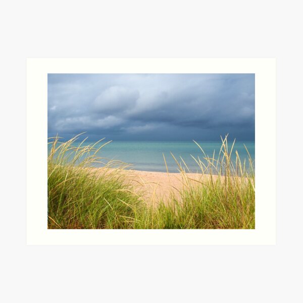 Glen Arbor Michigan - A photo of the beach and crystal clear lake in Michigan Art Print