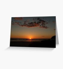 Sunset Manzanita Oregon Greeting Card