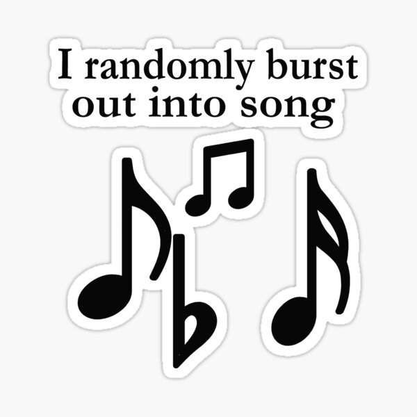 I Sing Sticker