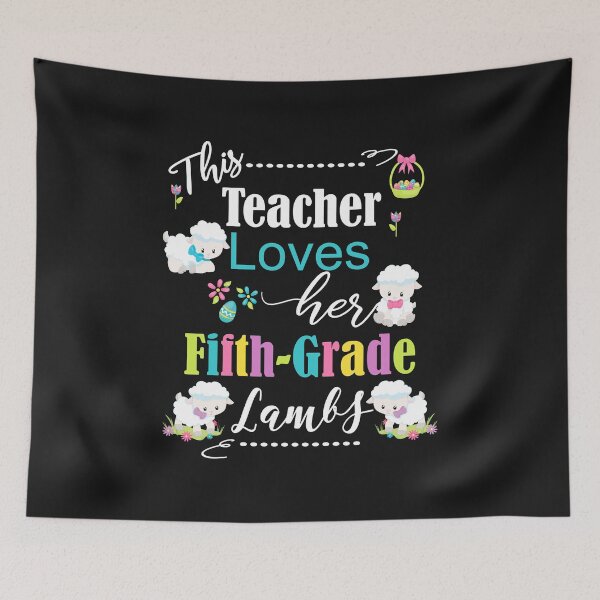 Item preview, Easter Teacher School Design Cute Fifth Grade Love My Lambs designed and sold by Sapphire Star.