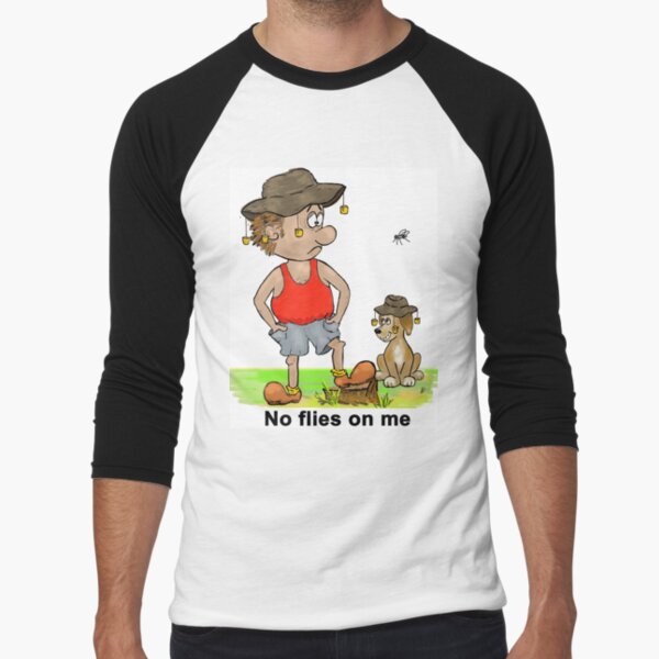 No Flies on Me Baseball ¾ Sleeve T-Shirt