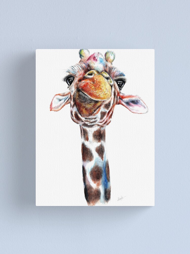 Bandiet bestuurder overdracht Patchwork the Watercolour Giraffe" Canvas Print for Sale by AbigailLeigh |  Redbubble