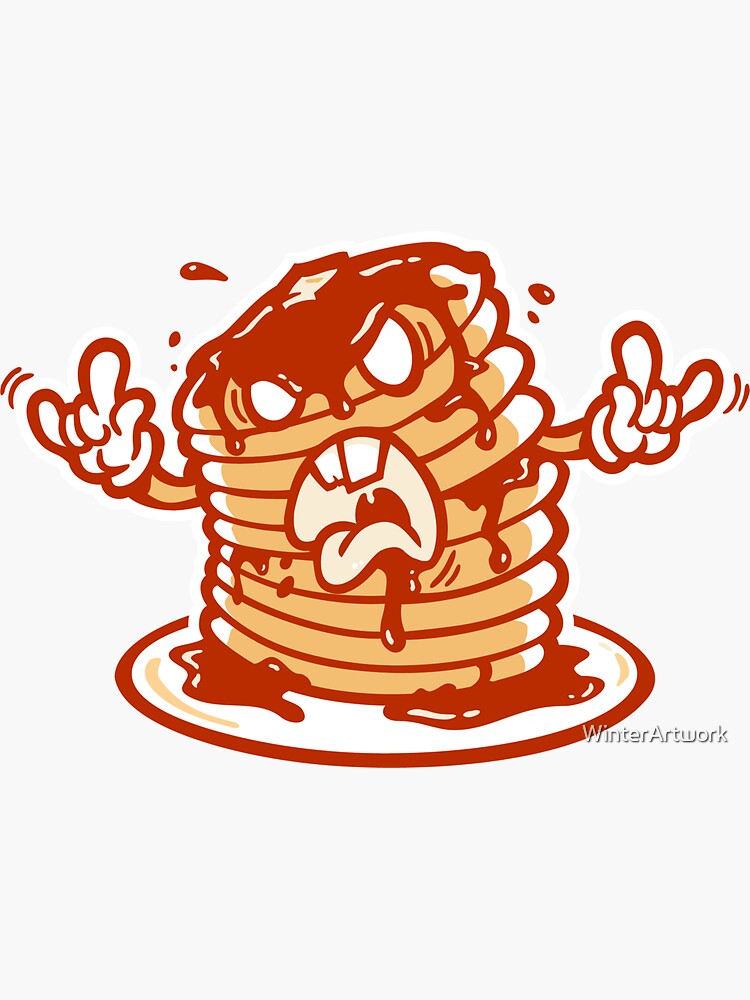 Thumbnail 3 of 3, Sticker, Mr Pancakez designed and sold by WinterArtwork.