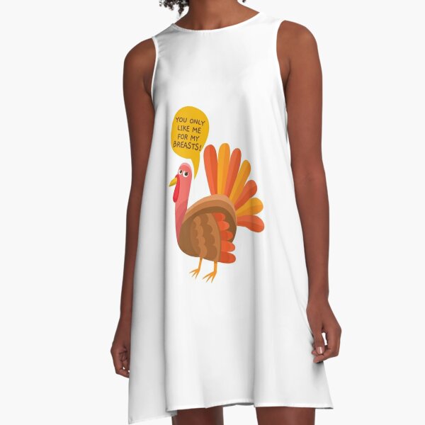 Only Like Me For My Breasts Thanksgiving Turkey Poster for Sale