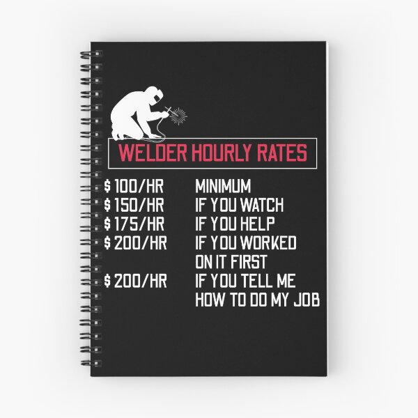 Item preview, Welder Hourly Rates designed and sold by MooonTees.