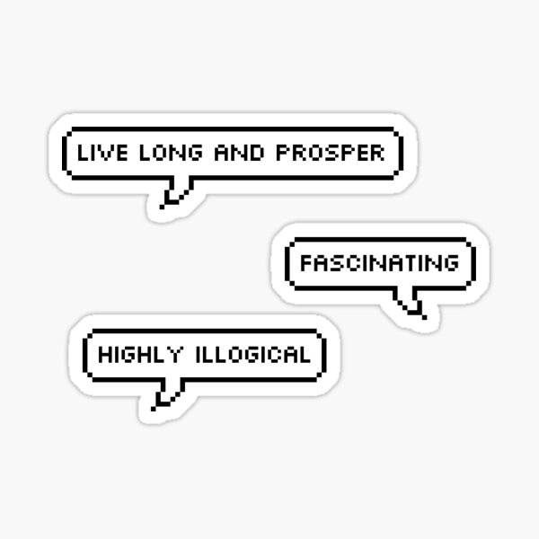Spock Quotes Sticker