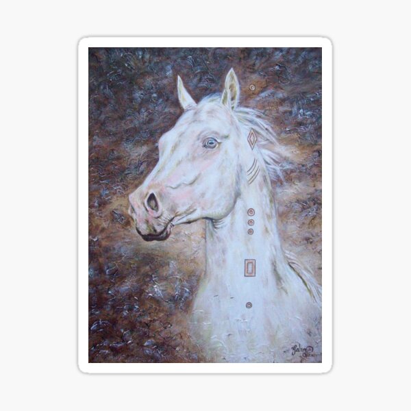 Habib Shael -- Akhal Teke Stallion Sticker