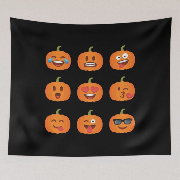 Item preview, Pumpkin Emoji Faces Halloween design designed and sold by EstelleStar.