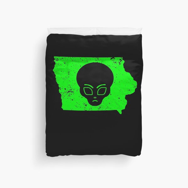 Item preview, UFO Sightings Alien Head Design UFO Coverup Iowa designed and sold by drwigglebutts.