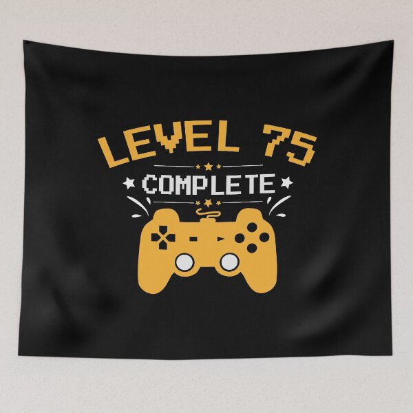 Item preview, Gamer Shirt Level 75 Complete Gaming Birthday Gift Tee designed and sold by haselshirt.