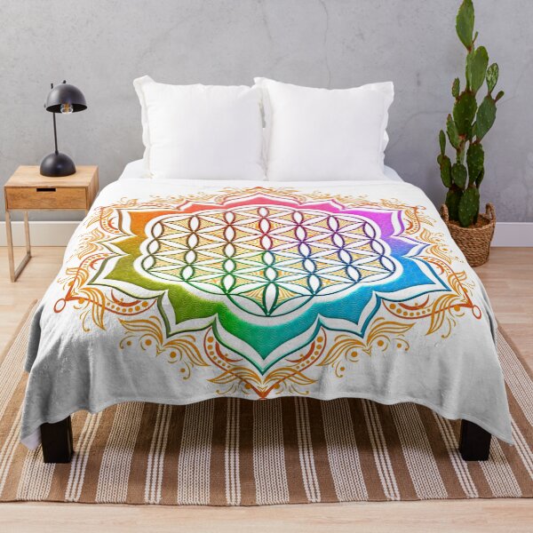 Item preview, Rainbow Flower of Life with Lotus designed and sold by Lilyas.