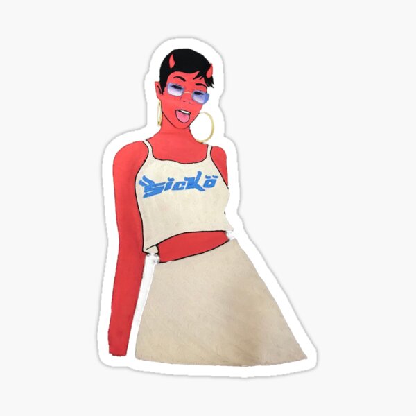 Ian Connor Sicko Born From Pain Devil Girl Sticker