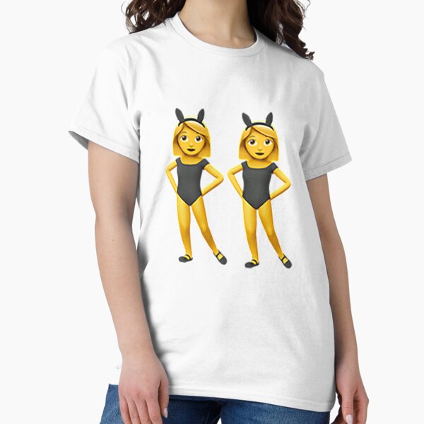 Item preview, Women With Bunny Ears Partying Emoji designed and sold by Emoji-Land.