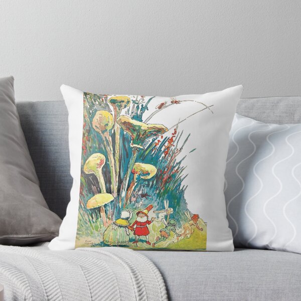 Item preview, Friendly Fairies amid Grass and Mushrooms by Johnny Gruelle designed and sold by neonwulf.