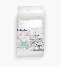 Funny Math Equations Geek Man Shirt Artwork Humor Meme Duvet Cover