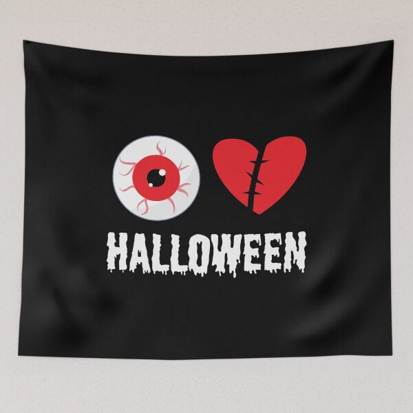 Item preview, I Love Halloween Scary Eyeball Heart Design designed and sold by SpiritWestDesig.