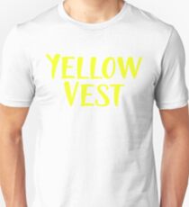 Camiseta ajustada Diseño de movimiento de chalecos amarillos