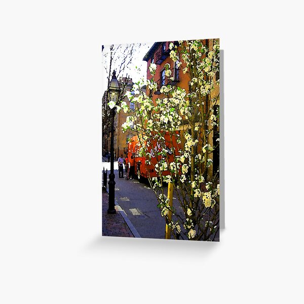 Beacon hill street scene Greeting Card
