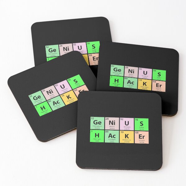 Item preview, Genius Hacker Periodic Table designed and sold by Gold Wings Tees.