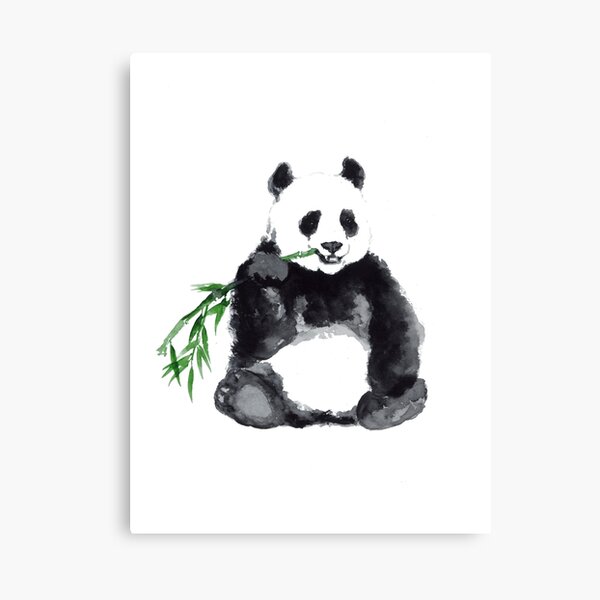 panda watercolor easy