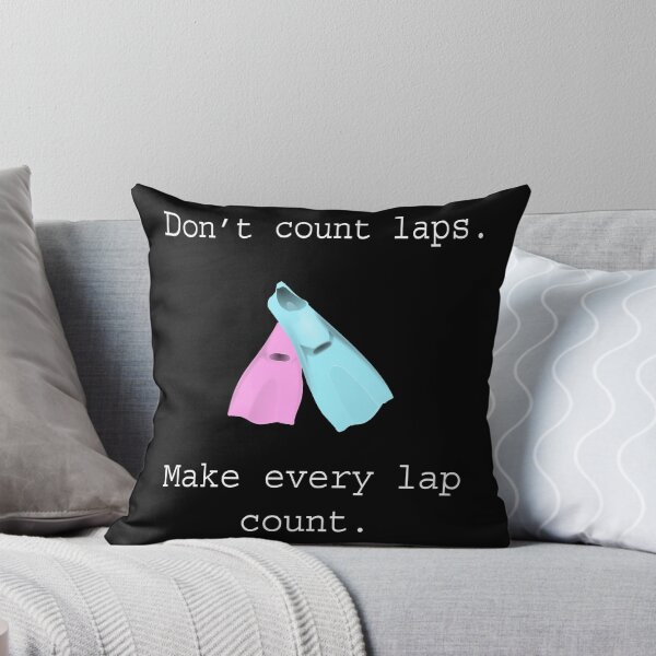 Item preview, Funny Swimming Gifts Don't Count Laps Flippers designed and sold by drwigglebutts.